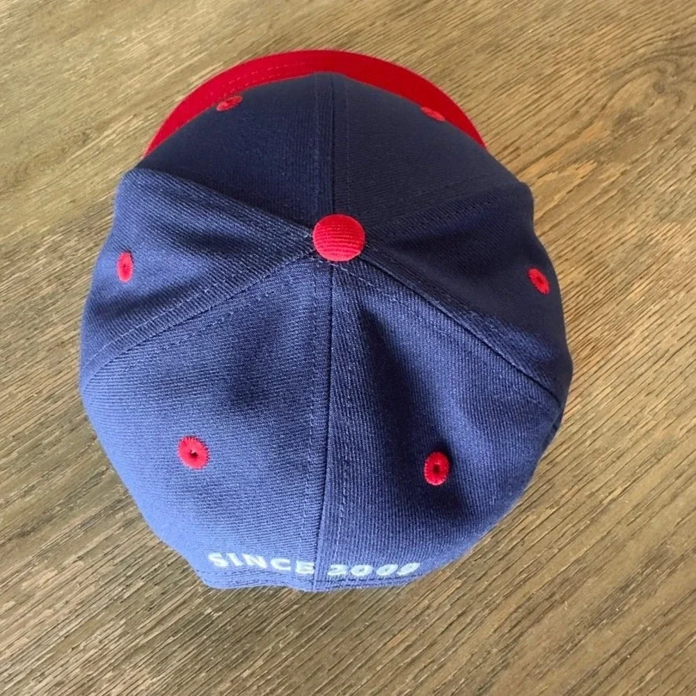 NWOT Kimes Ranch New Era 9Fifty Snapback Hat USA Flag Patch LE24 Navy Red OSFM